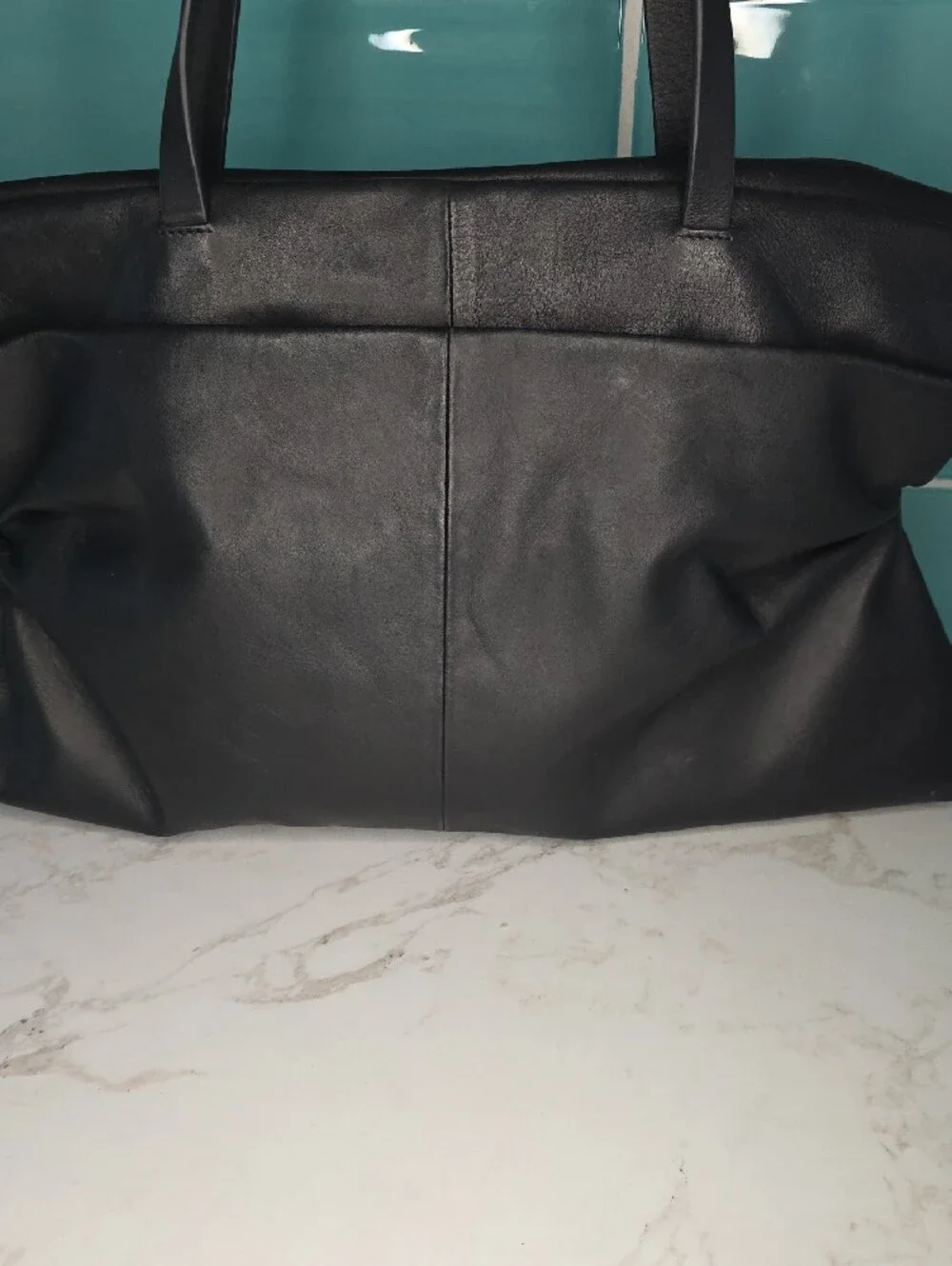 Jason Wu Lyla Ruched Black Leather Tote